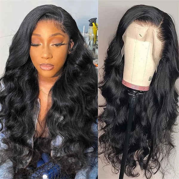 13x2 Lace Front Wig Body Wave Human Hair Wigs Transparent Lace Frontal Wigs For Women