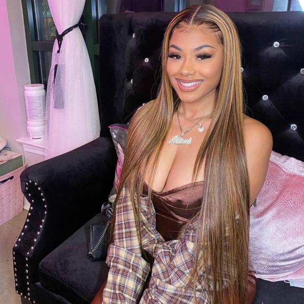 Highlight Color Straight Hair 3 Bundles with 5x5 Lace Closure - MeetuHair Highlight Color Straight Hair 3 Bundles with 5x5 Lace Closure - MeetuHair