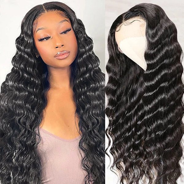 Loose Deep Wave Lace Frontal Wigs 40 Inches Long Wigs HD 13x4 Lace Front Wig