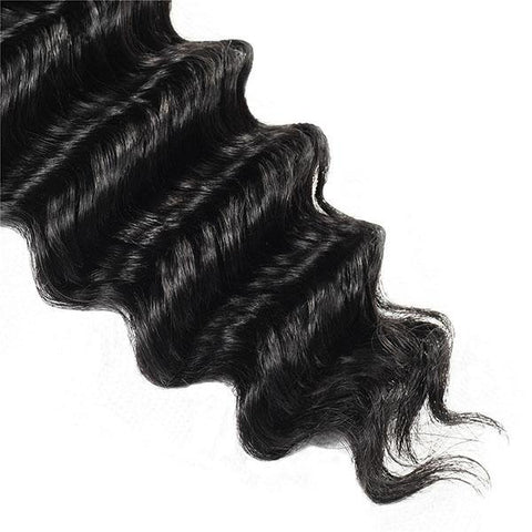 Meetu Hair Peruvian Deep Wave Virgin Human Hair Weave 3 Bundles with 4*4 Lace Closure - MeetuHair Meetu Hair Peruvian Deep Wave Virgin Human Hair Weave 3 Bundles with 4*4 Lace Closure - MeetuHair