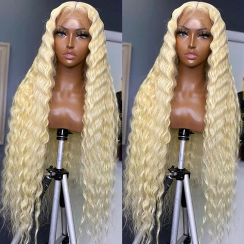613 T Part Wig Loose Deep Wave Human Hair Wig HD Transparent Lace Part Wigs