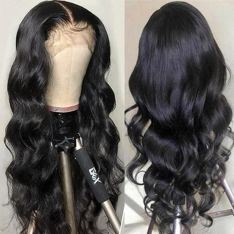 Body Wave Glueless Wigs HD Transparent 13x4 Lace Frontal Wigs Dome Cap No Glue