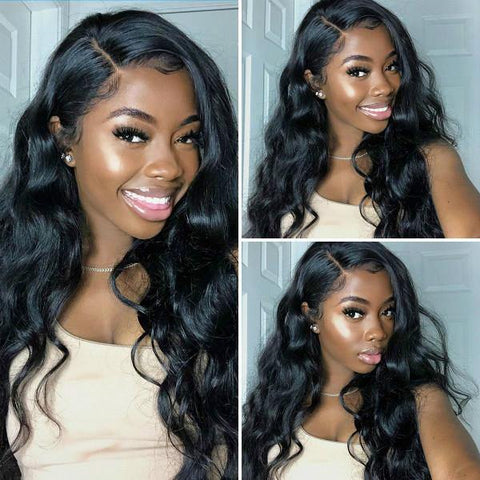 Body Wave lace Wigs Virgin Peruvian Hair 13x4 Lace Front Wig - MeetuHair