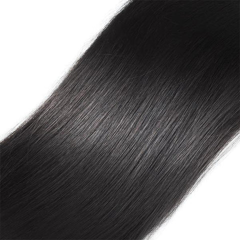 10A Straight Hair Weave 3 Bundles with 5*5 Transparent Lace Closure Meetu Hair - MeetuHair