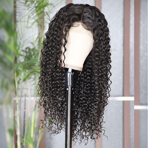 10A Virgin Brazilian Curly Hair Wig 4*4 Lace Front Human Hair Wigs - MeetuHair