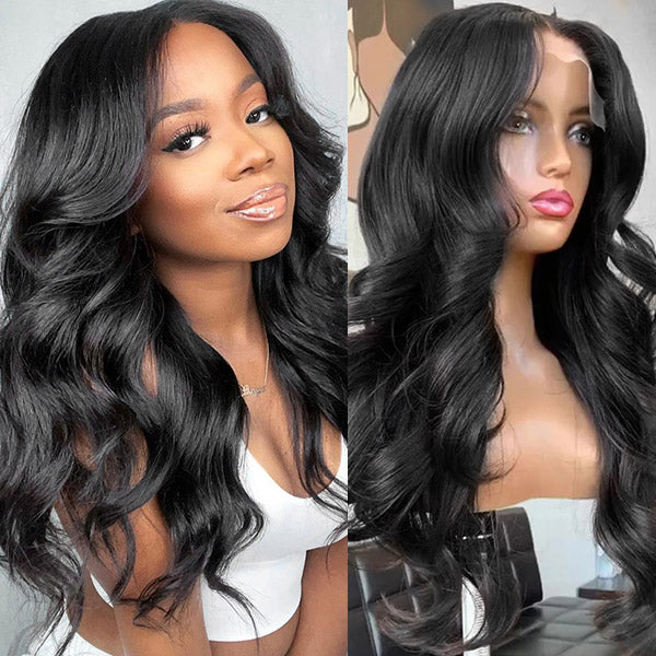 Body Wave Frontal Wig 13x4 Lace Front Wigs Pre Plucked Indian Virgin Human Hair Wigs