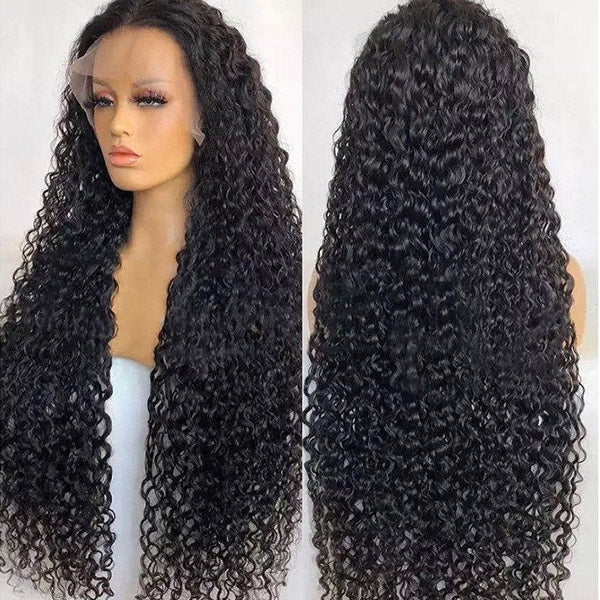 Wear and Go Glueless Wig Kinky Straight Lace Pre Cut 4x4 HD Lace Front Wigs Human Hair, Human Hair Lace Frontals for Women Glueless Wig with