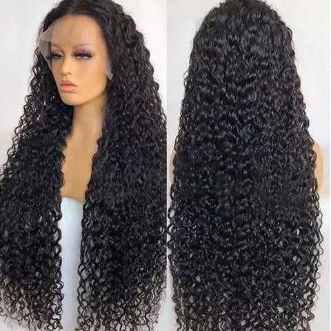 HD Lace Glueless Wig 13x4 Curly Wave Human Hair Wigs Pre-cut Wig Easy Wear & Go