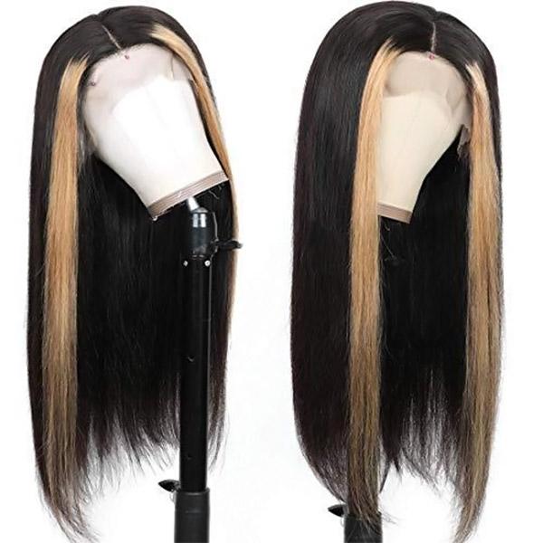 13x4 Lace Front Wig Highlights Hair TL27 Lace Wig Straight Hair - MeetuHair