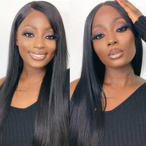 13x6 Lace Front Wig Straight Hair HD Lace Wig 100% Virgin Human Hair Wigs - MeetuHair