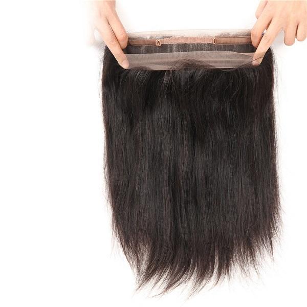 Transparent 360 Lace Front Wigs Straight Human Hair Wig Pre Plucked 360 Lace Wigs