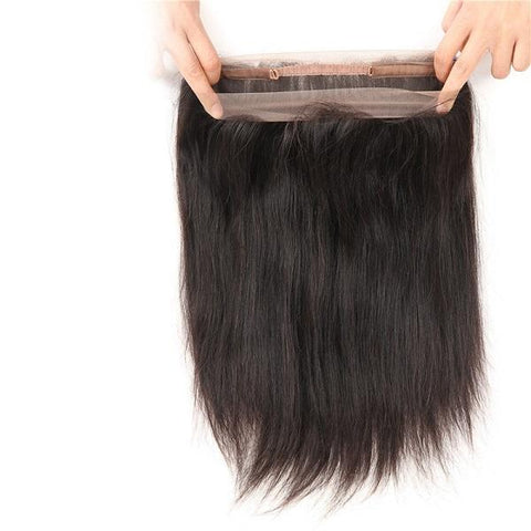 Transparent 360 Lace Front Wigs Straight Human Hair Wig Pre Plucked 360 Lace Wigs