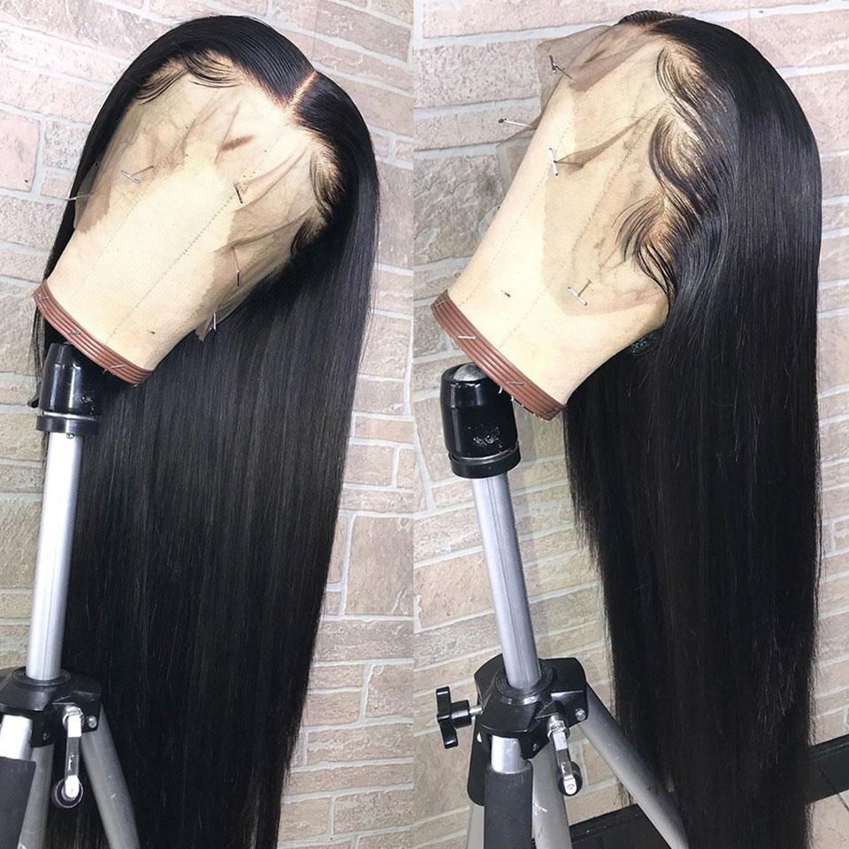 13x4 Lace Front Wigs Brazilian Straight Human Hair Wig with Baby Hair