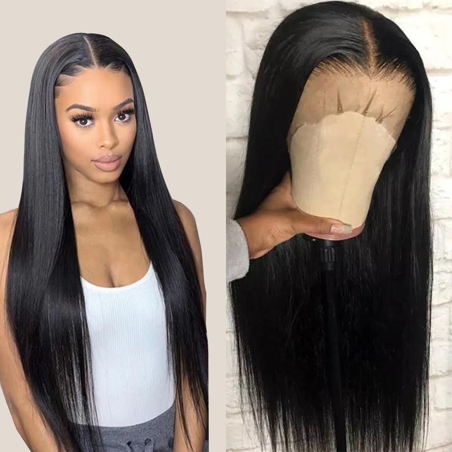 Straight Hair 360 Lace Front Wigs Transparent Lace T Part Straight Human Hair Wigs