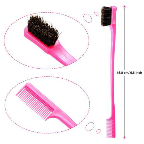 5 Pieces Hair Edge Brush Double Sided Control Hair Brush Comb - MeetuHair