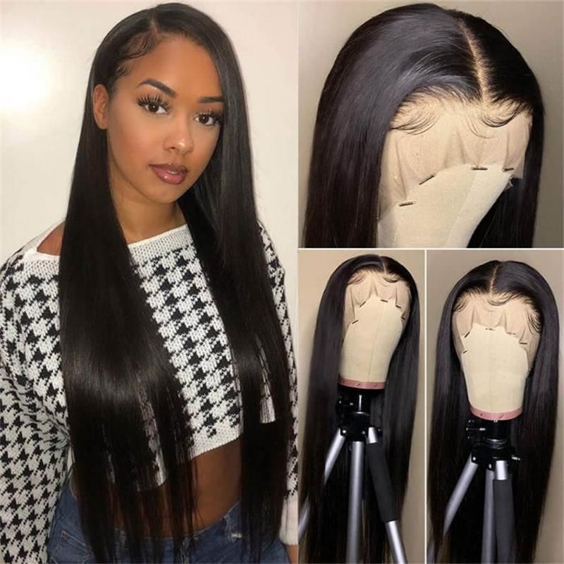 13x4 Lace Front Wigs Brazilian Straight Human Hair Wig with Baby Hair