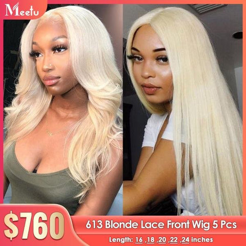 613 Blonde Hair Lace Front Wig Wholesale 5 Pcs - MeetuHair