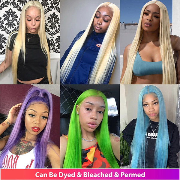 613 Honey Blonde 4x4 Lace Closure Wig Straight Human Hair HD Lace Wigs
