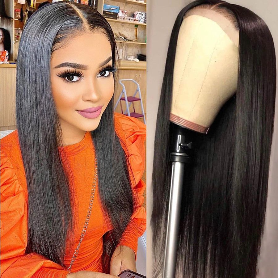 T Part Lace Wig Bone Straight Human Hair Wigs HD Lace Wigs For Women