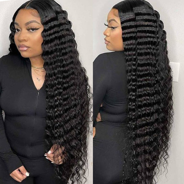 Deep Wave Lace Wig 13x4 Lace Front Wigs Virgin Brazilian Human Hair Wigs