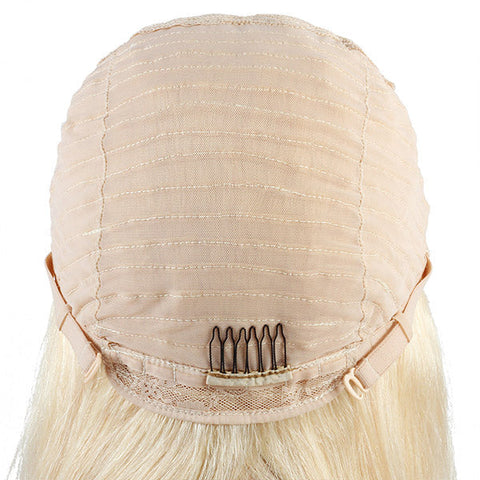 613 Honey Blonde 4x4 Lace Closure Wig Straight Human Hair HD Lace Wigs