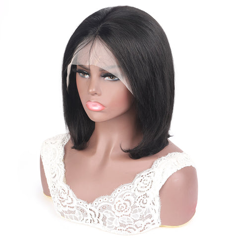 Short Bob Wigs 13x2 Bob Lace Front Wigs Transparent Human Hair Bob Wigs
