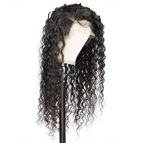 Water Wave Wig 13x4 Lace Frontal Wig HD Transparent Lace Front Wigs 250% Density