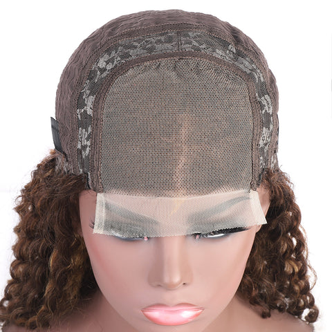 Highlight Deep Wave Wig 4x4 Lace Closure Wig Highlight Human Hair Wig