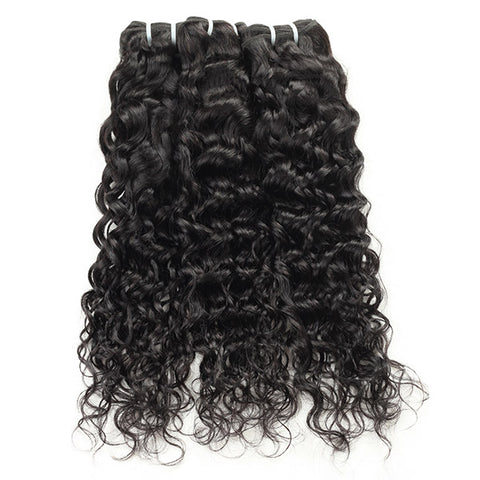 Water Wave Bundles with Closure Brazilian Water Wave Hair