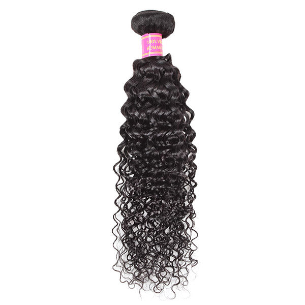 Meetu Hair 100% Virgin Hair Extensions Kinky Curly Human Hair Weave 1 Bundle