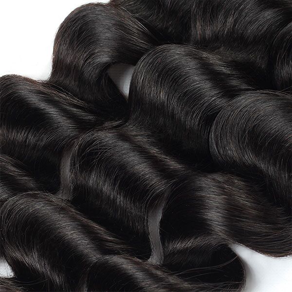 Meetu Hair Loose Deep Wave Virgin Human Hair 1 Bundle For Black Woman