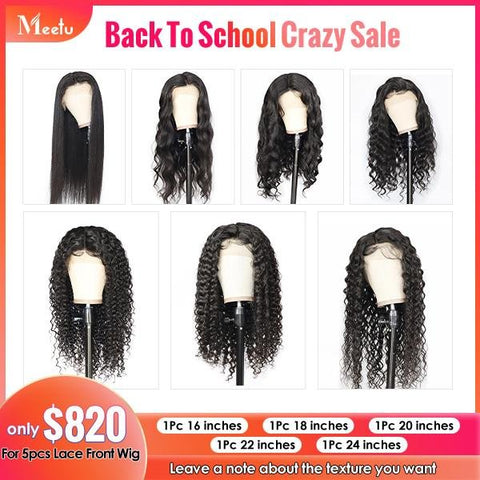 Back To School Sale Lace Front Wig WholeSale 5 Pcs - MeetuHair