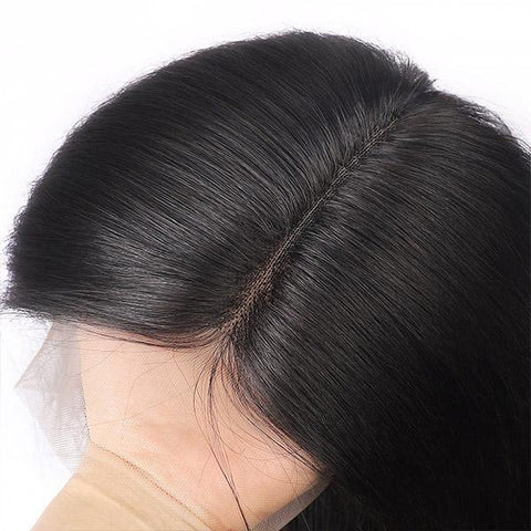 Back to School Sales for T Part Wig Straight Hair Transparent Human Hair Wigs - MeetuHair