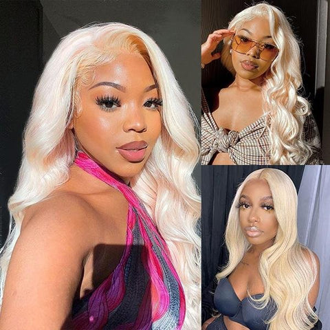 Blonde Hair Body Wave Lace Wig 13x4 Lace Front Wig - MeetuHair
