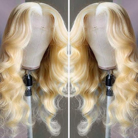 Blonde Hair HD Transparent Lace Wig Body Wave 13x4 Lace Front Wig - MeetuHair