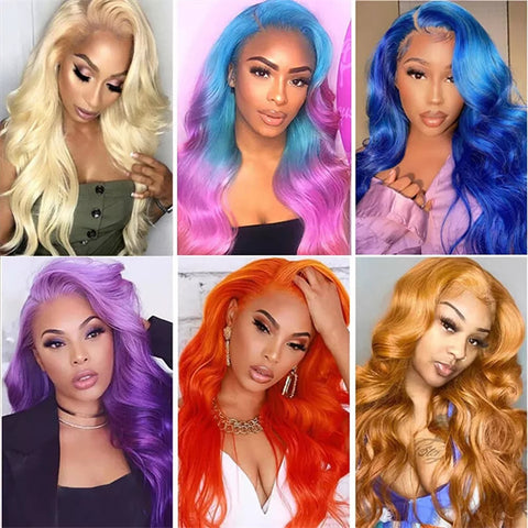 Full Lace Human Hair Wigs Pre Plucked Honey Blonde Wigs Body Wave Full Lace 613 Wig