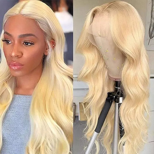 30 Inch 613 Blonde Wig Body Wave Human Hair Wig 13x6x1 HD Lace Part Wigs