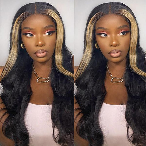 Body Wave 13x4 Lace Front Wig Highlights Hair TL27 Lace Wig - MeetuHair