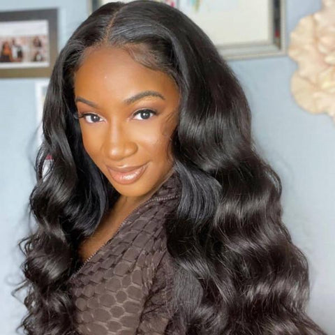 13x6 Lace Front Wig Body Wave Human Hair Wig 30inch Transparent Lace Frontal Wig