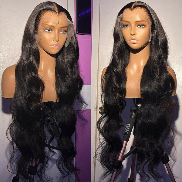 13x4 Lace Front Wigs Body Wave HD Lace Wig 40 Inches Long Human Hair Wigs