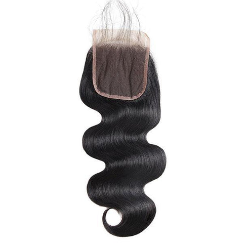 Body Wave Hair 4*4 Lace Closure 100% Virgin Human Hair - MeetuHair