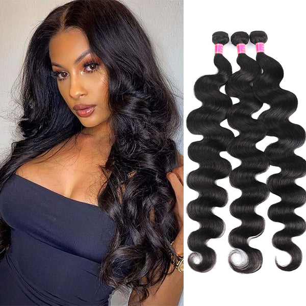 Peruvian Virgin Hair Body Wave Hair 3 Bundles 100% Human Hair Extensions