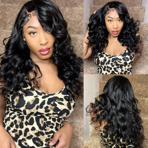 13x2 Lace Front Wig Body Wave Human Hair Wigs Transparent Lace Frontal Wigs For Women