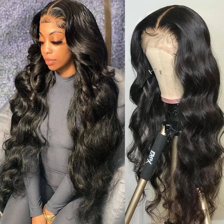 13x4 HD Lace Front Human Hair Wigs Body Wave 13x6 Lace Frontal Wigs for Women Pre Plucked