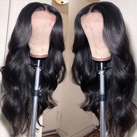 Body Wave Lace Closure Wig 6x6 HD Transparent Lace Closure Human Hair Wigs
