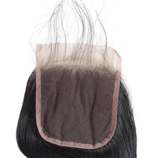 Brazilian Body Wave Virgin Human Hair 3 Bundles with 4*4 Lace Closure - MeetuHair