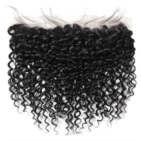 Brazilian Curly Hair 4 Bundles with 13*4 Lace Frontal 10A Virgin Human Hair Weave with Frontal - MeetuHair