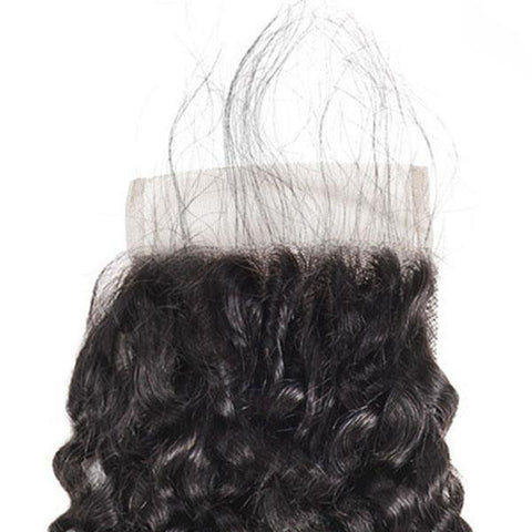 Brazilian Virgin Curly Human Hair 3 Bundles with 4*4 Lace Closure - MeetuHair