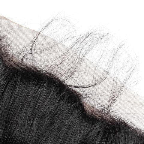 Brazilian Virgin Straight Human Hair 3 Bundles with 13*4 Lace Frontal - MeetuHair