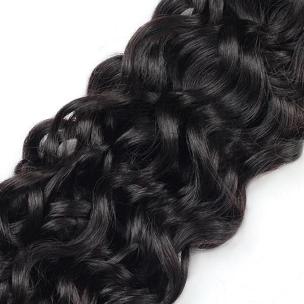 Water Wave Bundles with Frontal Brazilian Virgin Human Hair Weave - MeetuHair